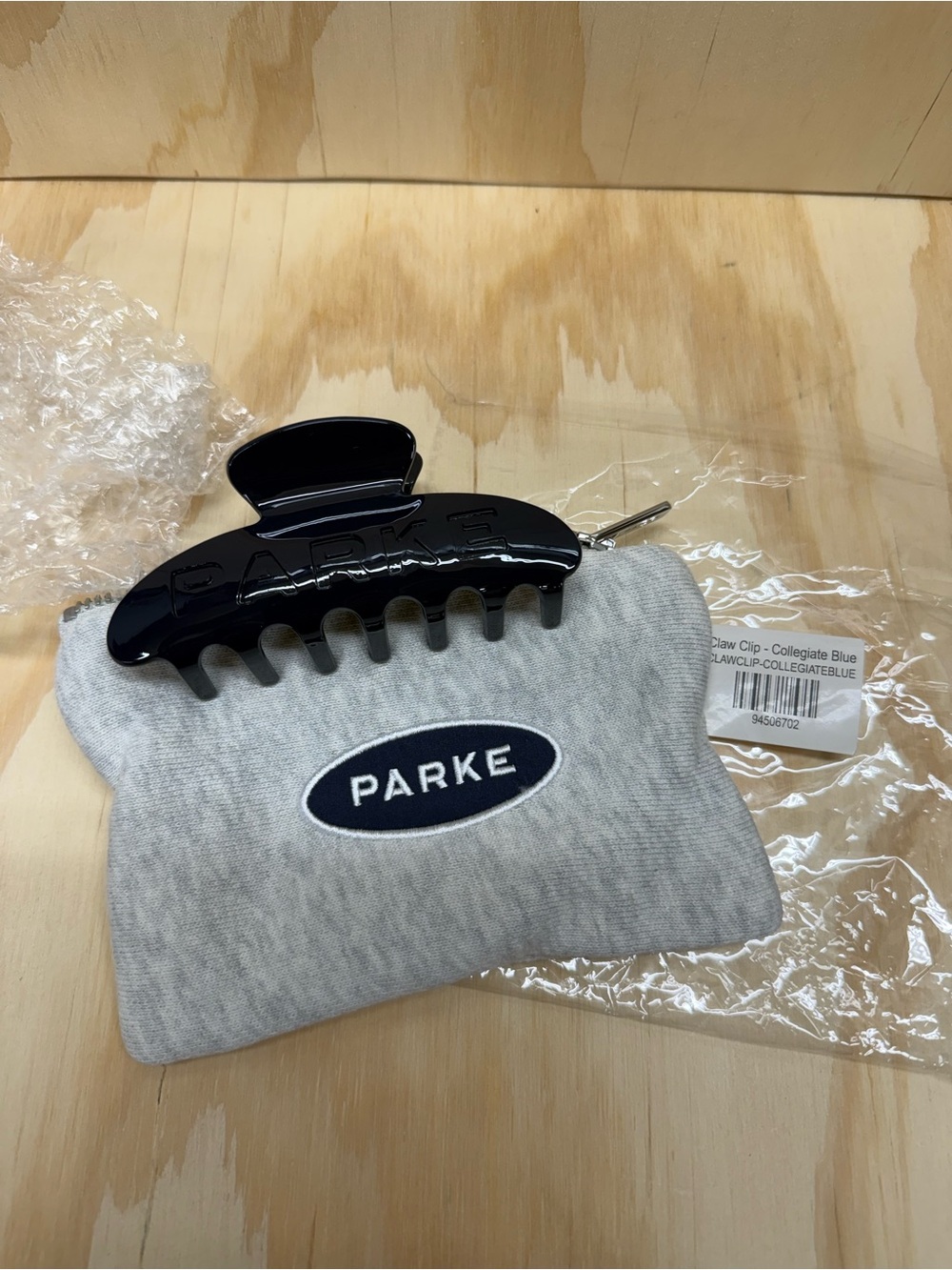 Parke Large Hair Claw Clip in Collegiate Blue
